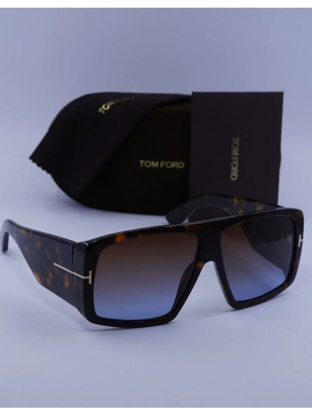 Tom Ford FT1036 56F Raven Aviator Sunglasses - Havana / Brown